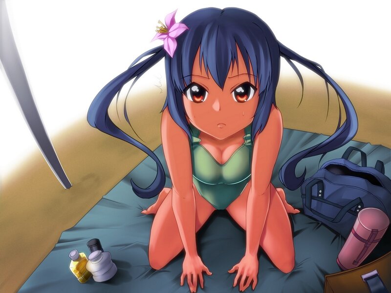 anime girl in swimsuit