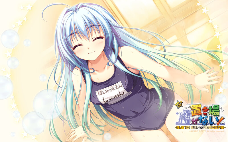 anime girl in swimsuit