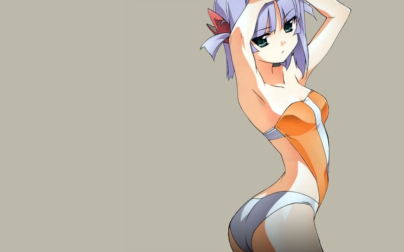 anime girl in swimsuit