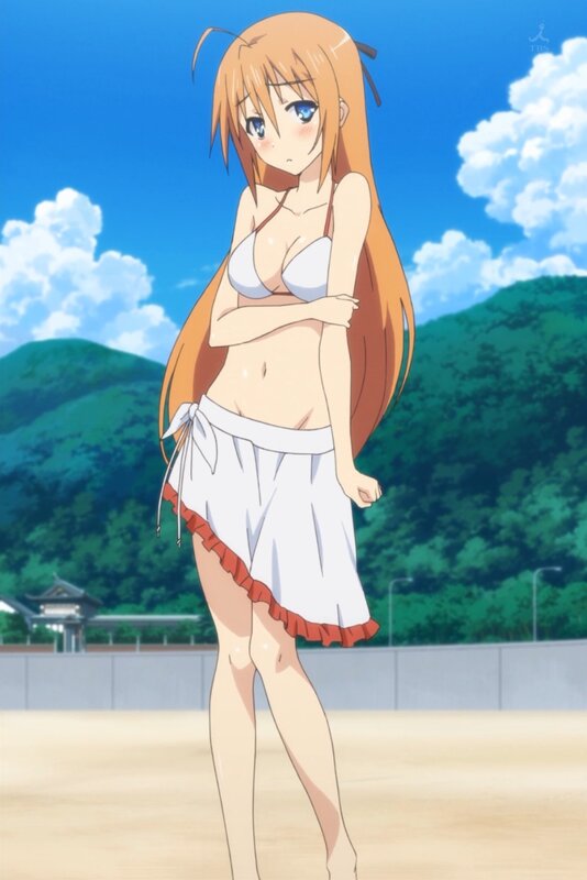 anime girl in swimsuit