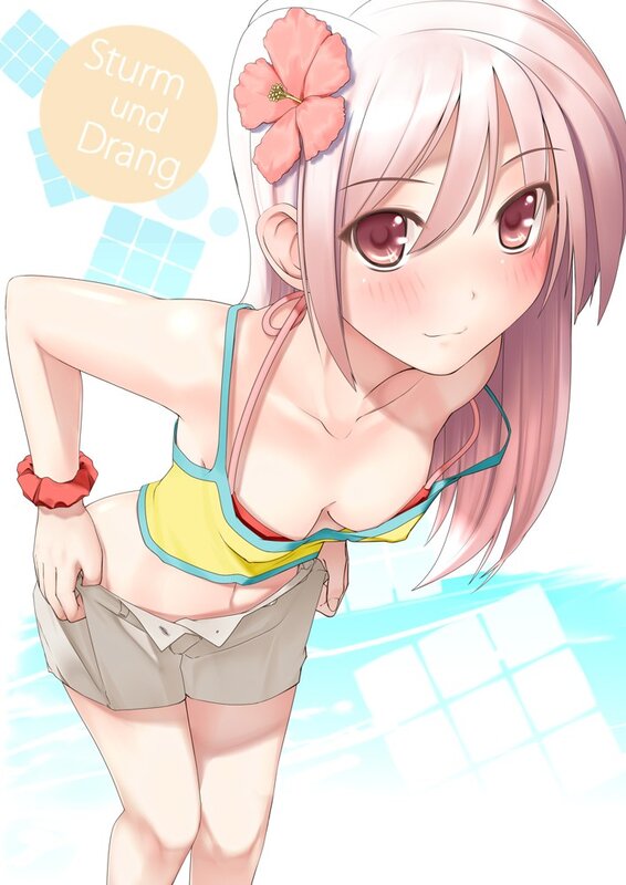 anime girl in swimsuit