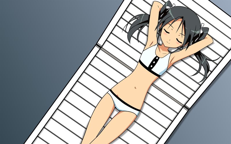anime girl in swimsuit