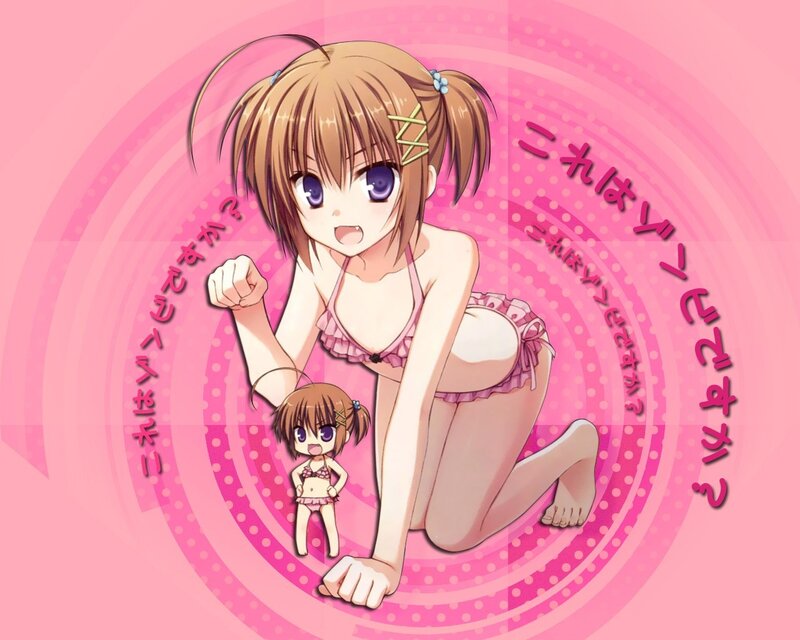 anime girl in swimsuit