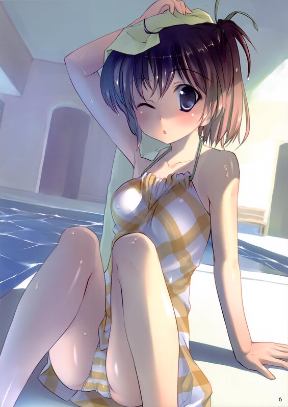 anime girl in swimsuit