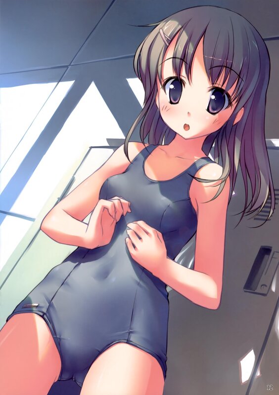 anime girl in swimsuit