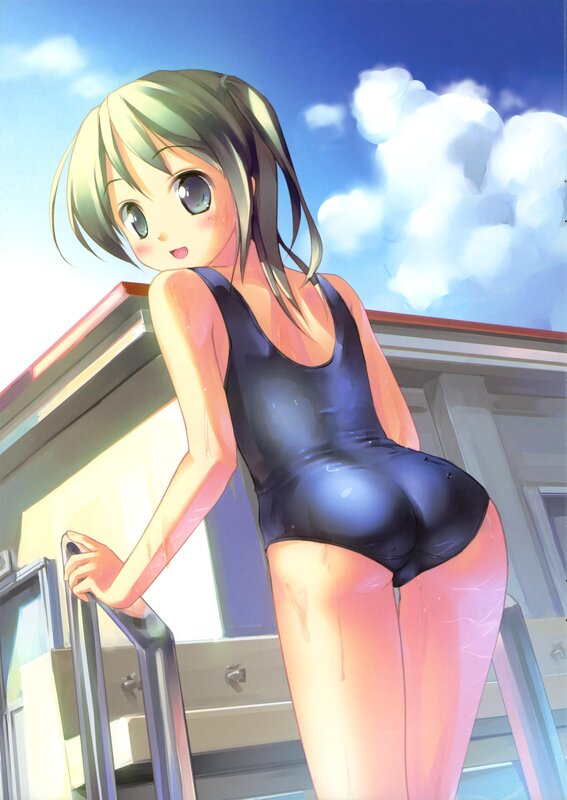 anime girl in swimsuit