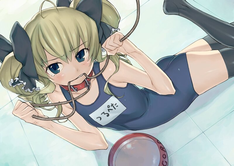 anime girl in swimsuit