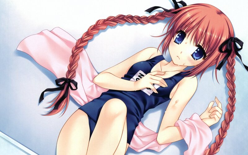 anime girl in swimsuit