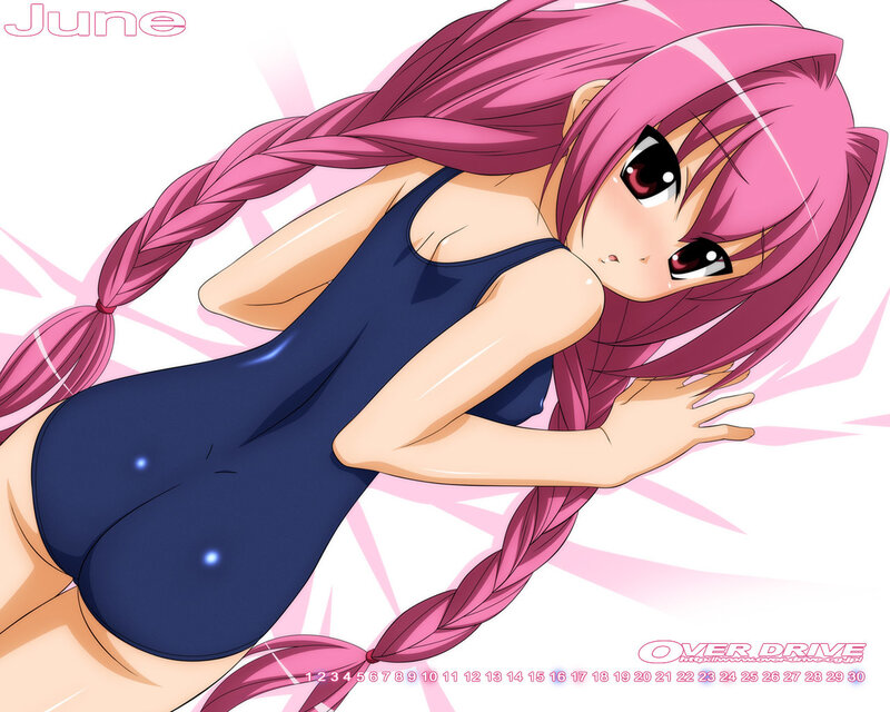 anime girl in swimsuit
