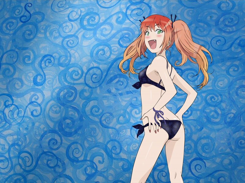 anime girl in swimsuit