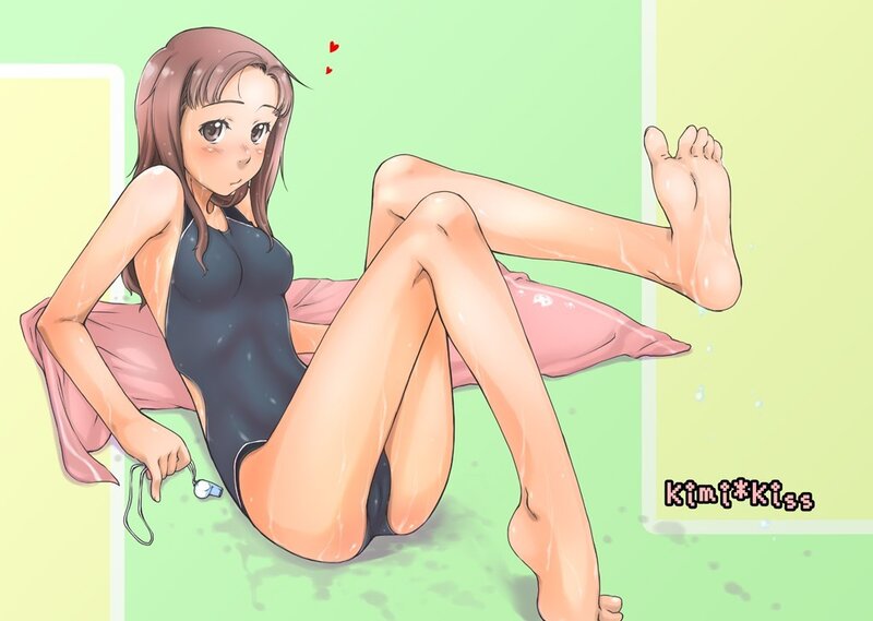anime girl in swimsuit
