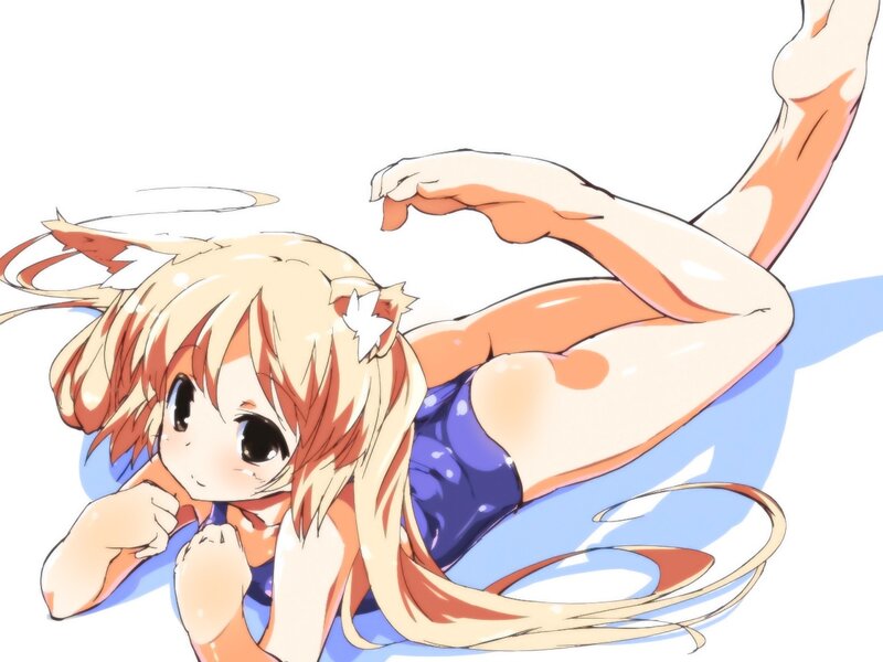 anime girl in swimsuit