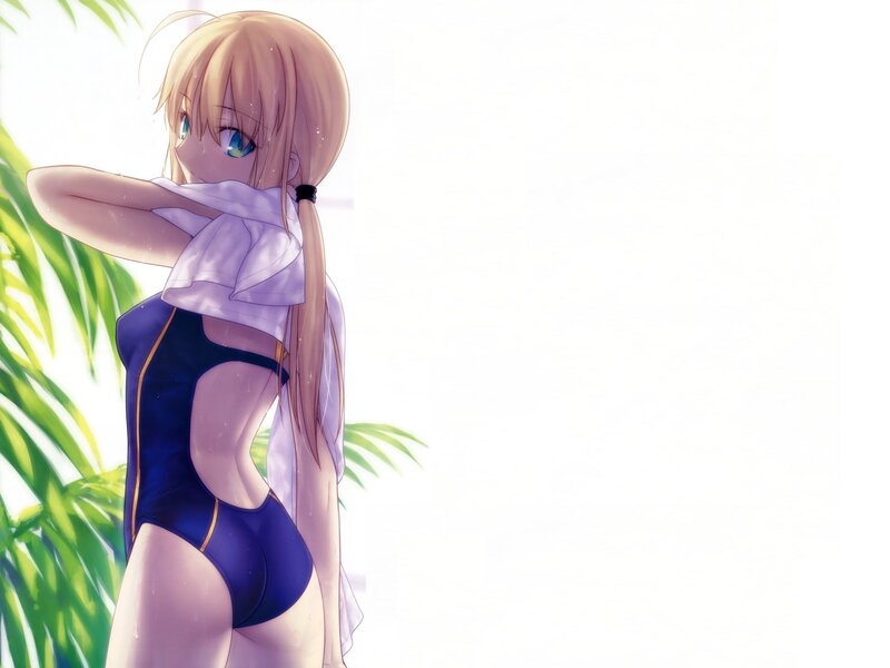 anime girl in swimsuit