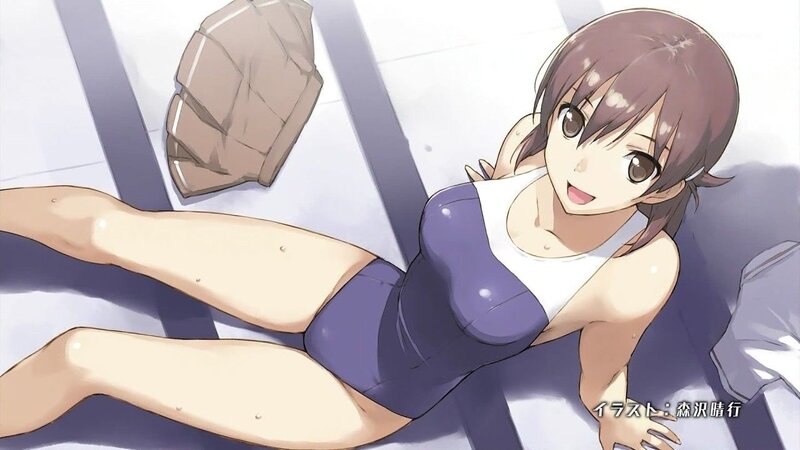 anime girl in swimsuit