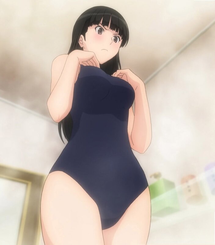 anime girl in swimsuit