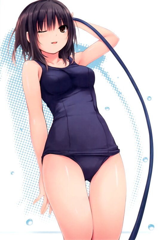 anime girl in swimsuit