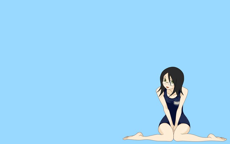 anime girl in swimsuit