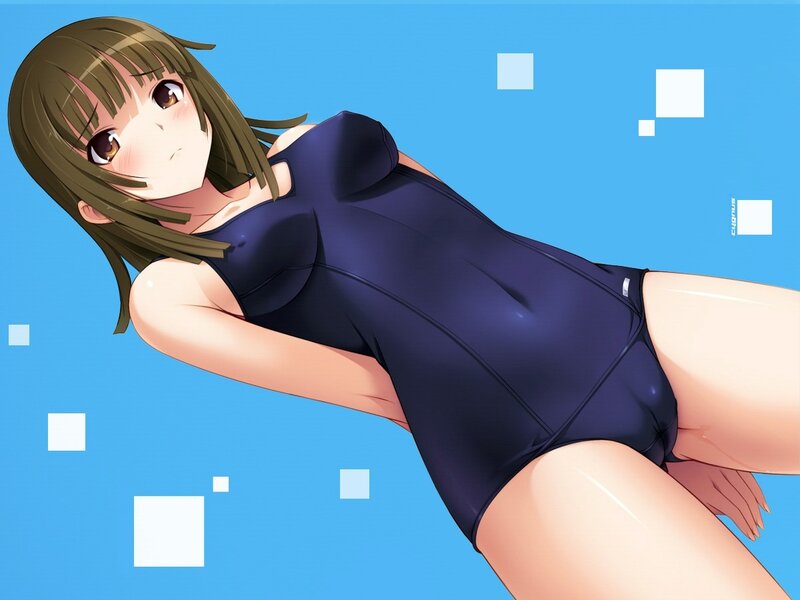 anime girl in swimsuit