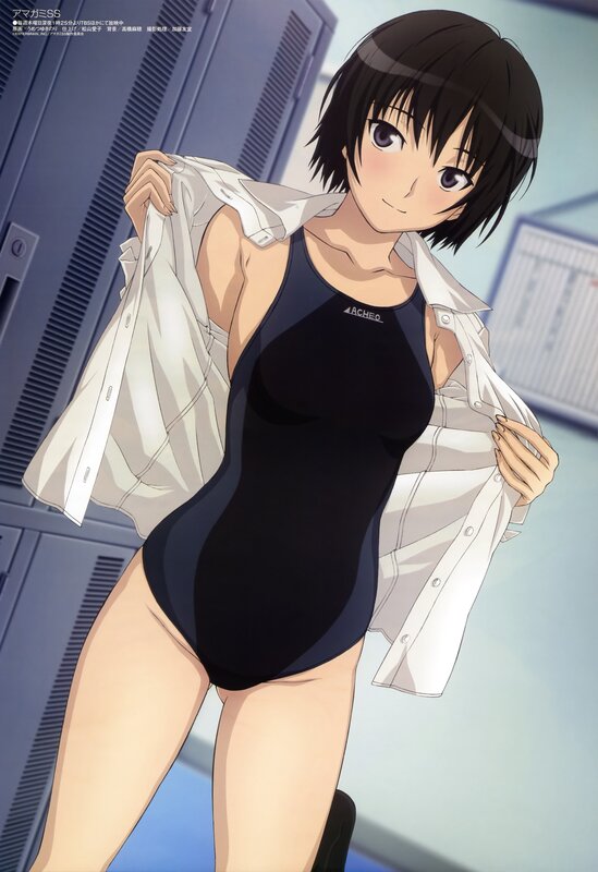 anime girl in swimsuit