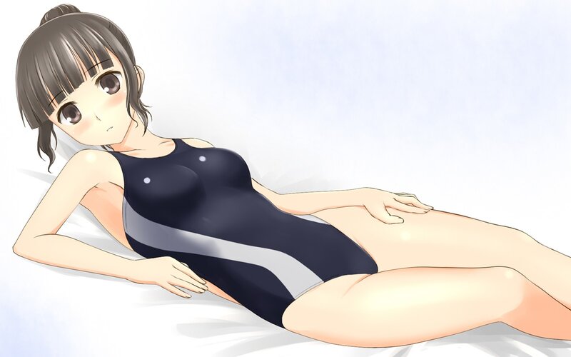 anime girl in swimsuit