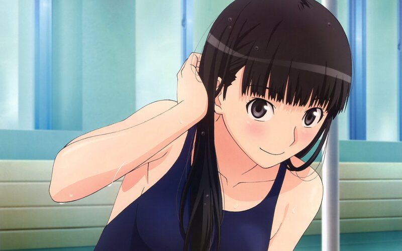 anime girl in swimsuit