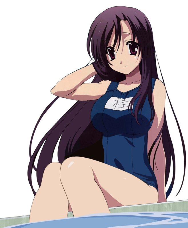 anime girl in swimsuit