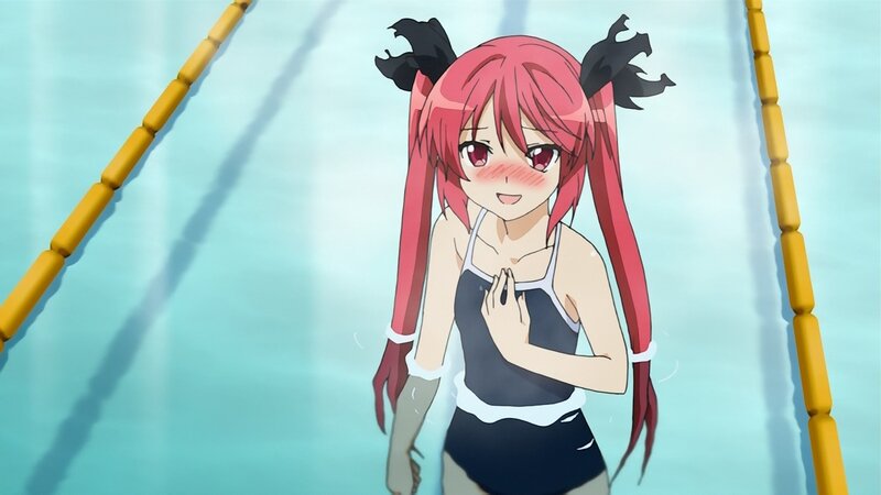 anime girl in swimsuit