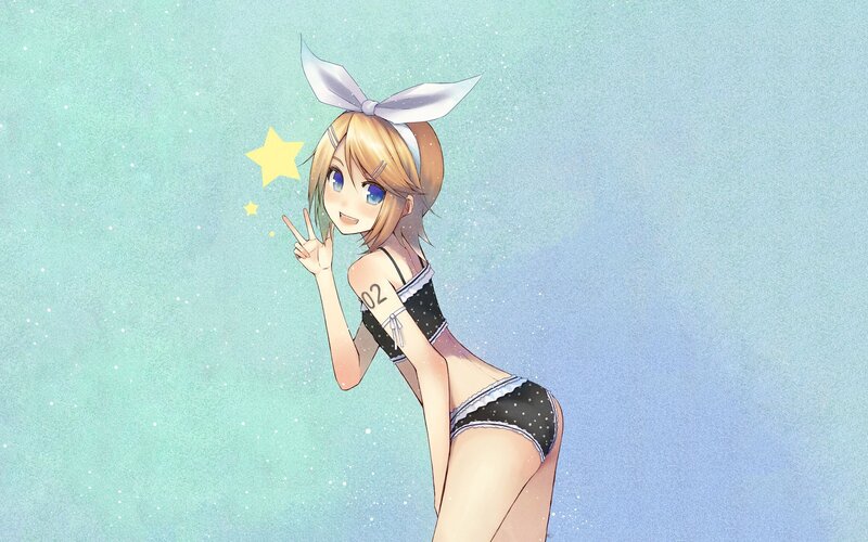 anime girl in swimsuit