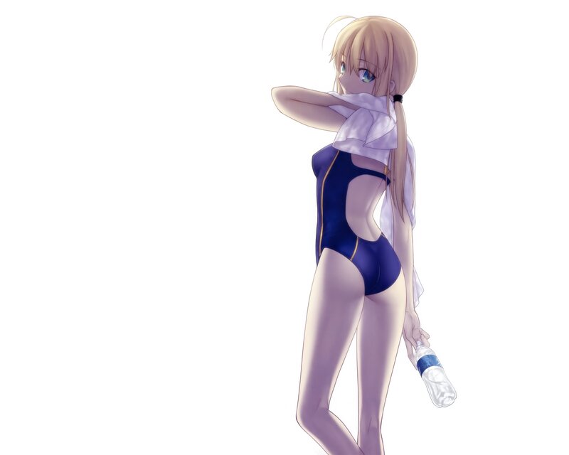 anime girl in swimsuit