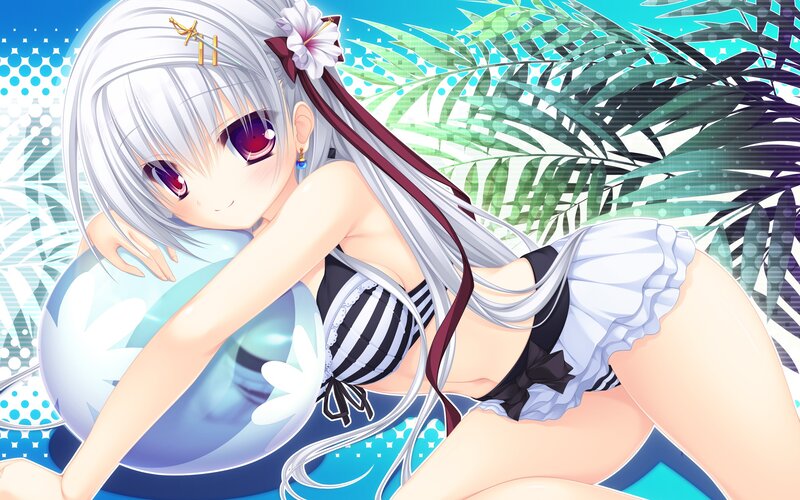 anime girl in swimsuit