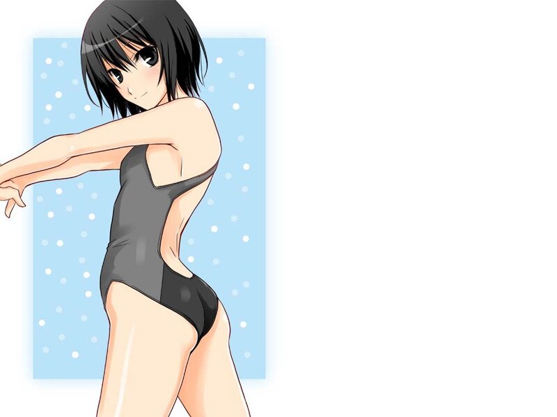 anime girl in swimsuit