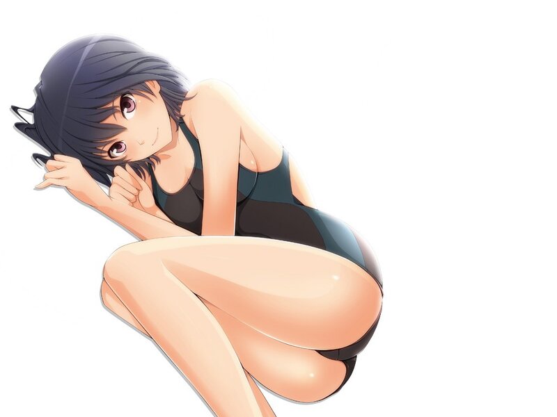 anime girl in swimsuit