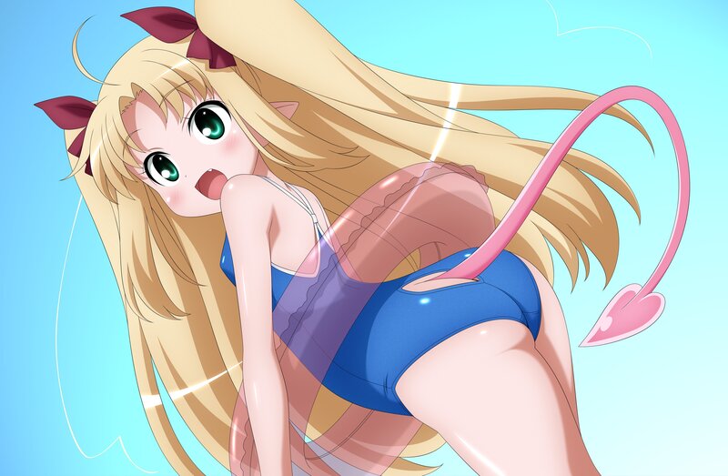 anime girl in swimsuit