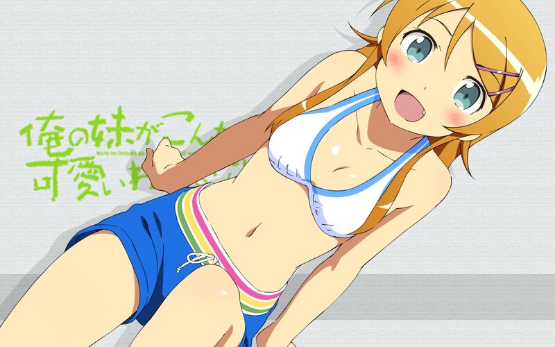 anime girl in swimsuit