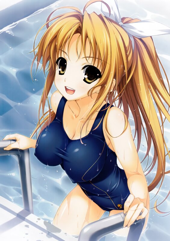 anime girl in swimsuit