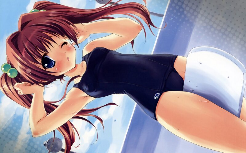 anime girl in swimsuit