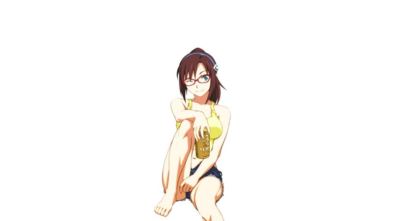 anime girl in swimsuit