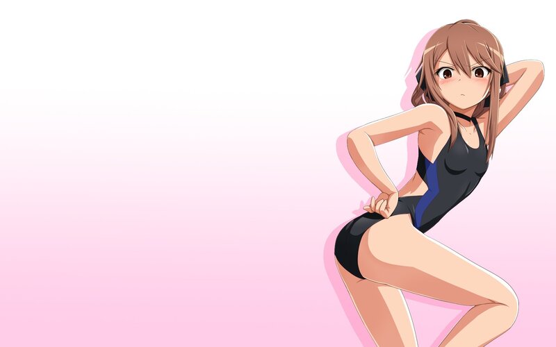 anime girl in swimsuit