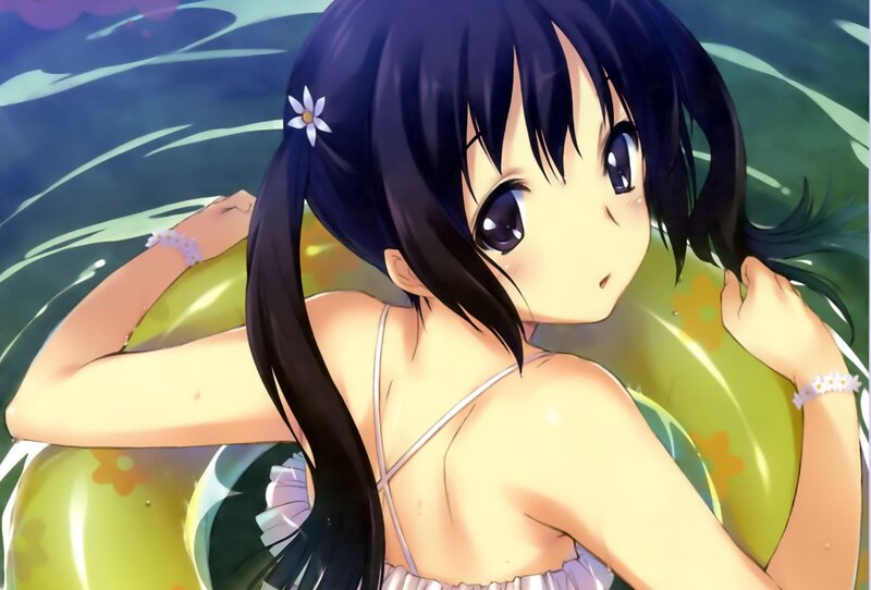 anime girl in swimsuit