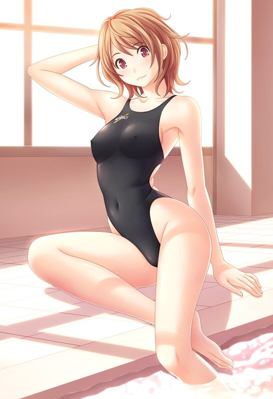 anime girl in swimsuit