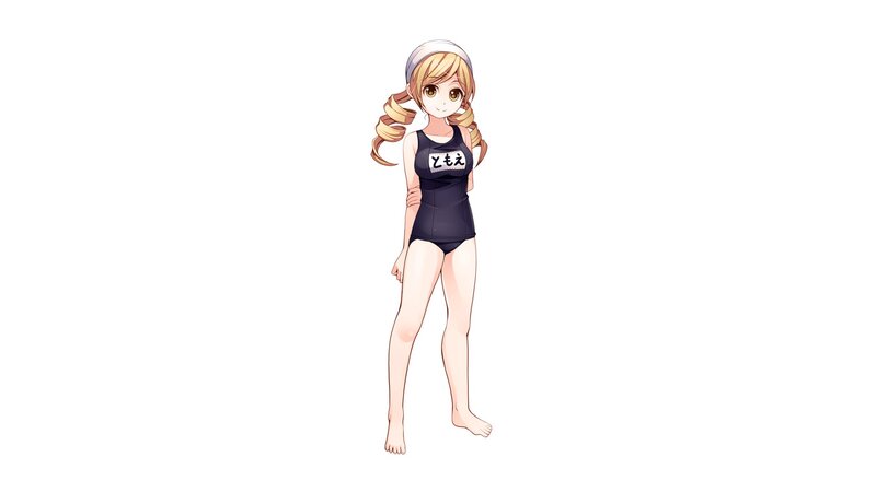 anime girl in swimsuit