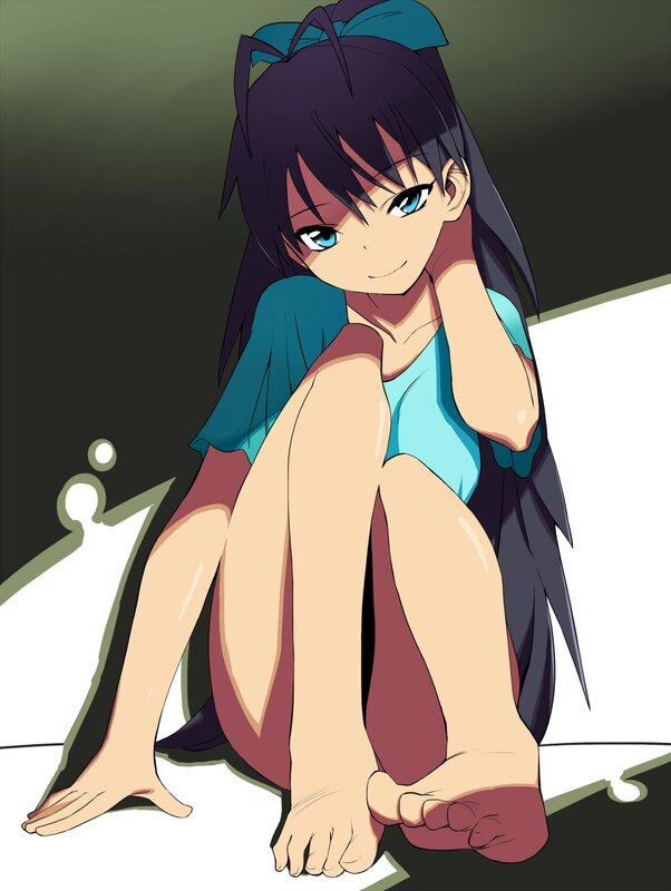 anime girl in swimsuit