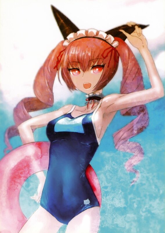 anime girl in swimsuit
