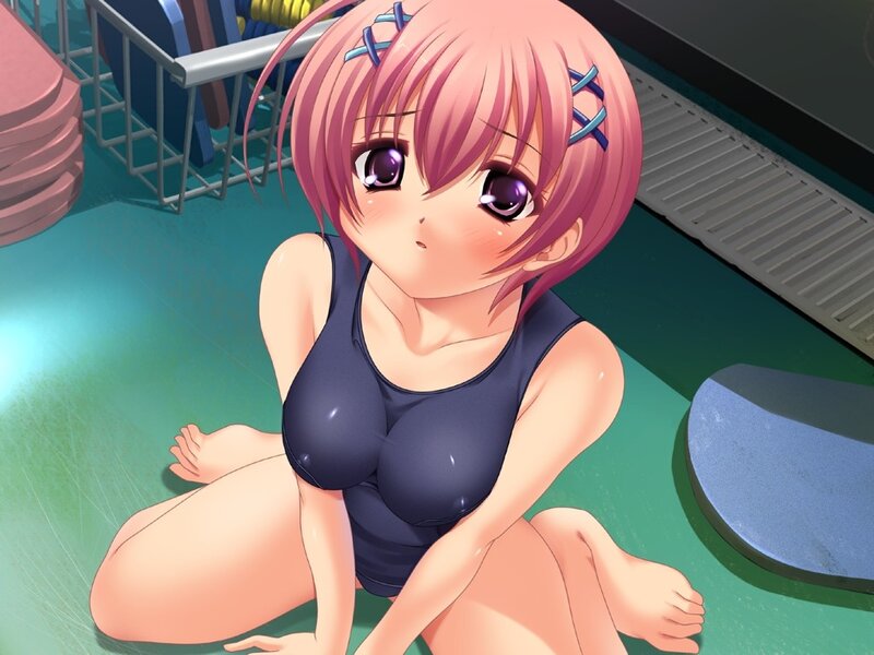 anime girl in swimsuit