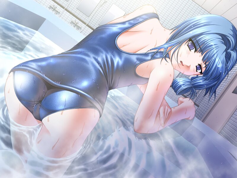 anime girl in swimsuit