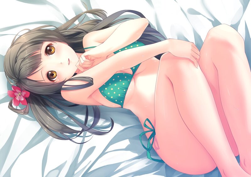 anime girl in swimsuit