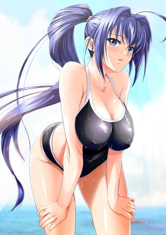 anime girl in swimsuit