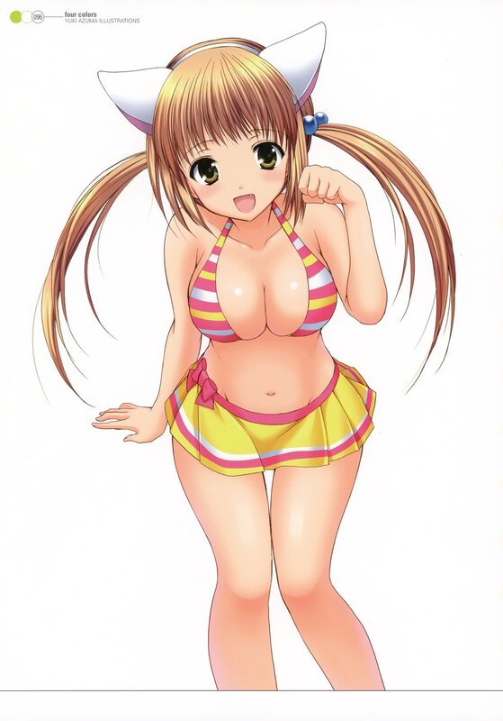 anime girl in swimsuit