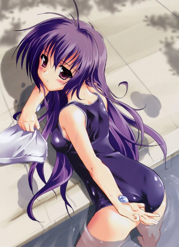 anime girl in swimsuit