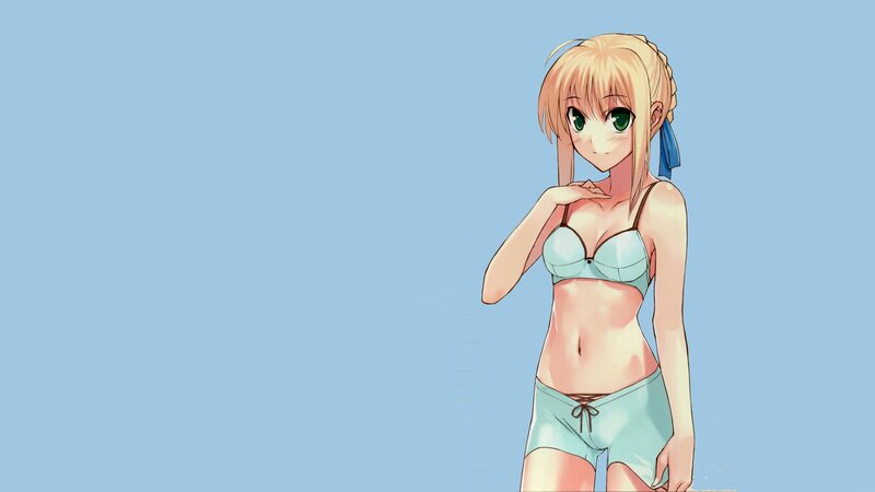 anime girl in swimsuit